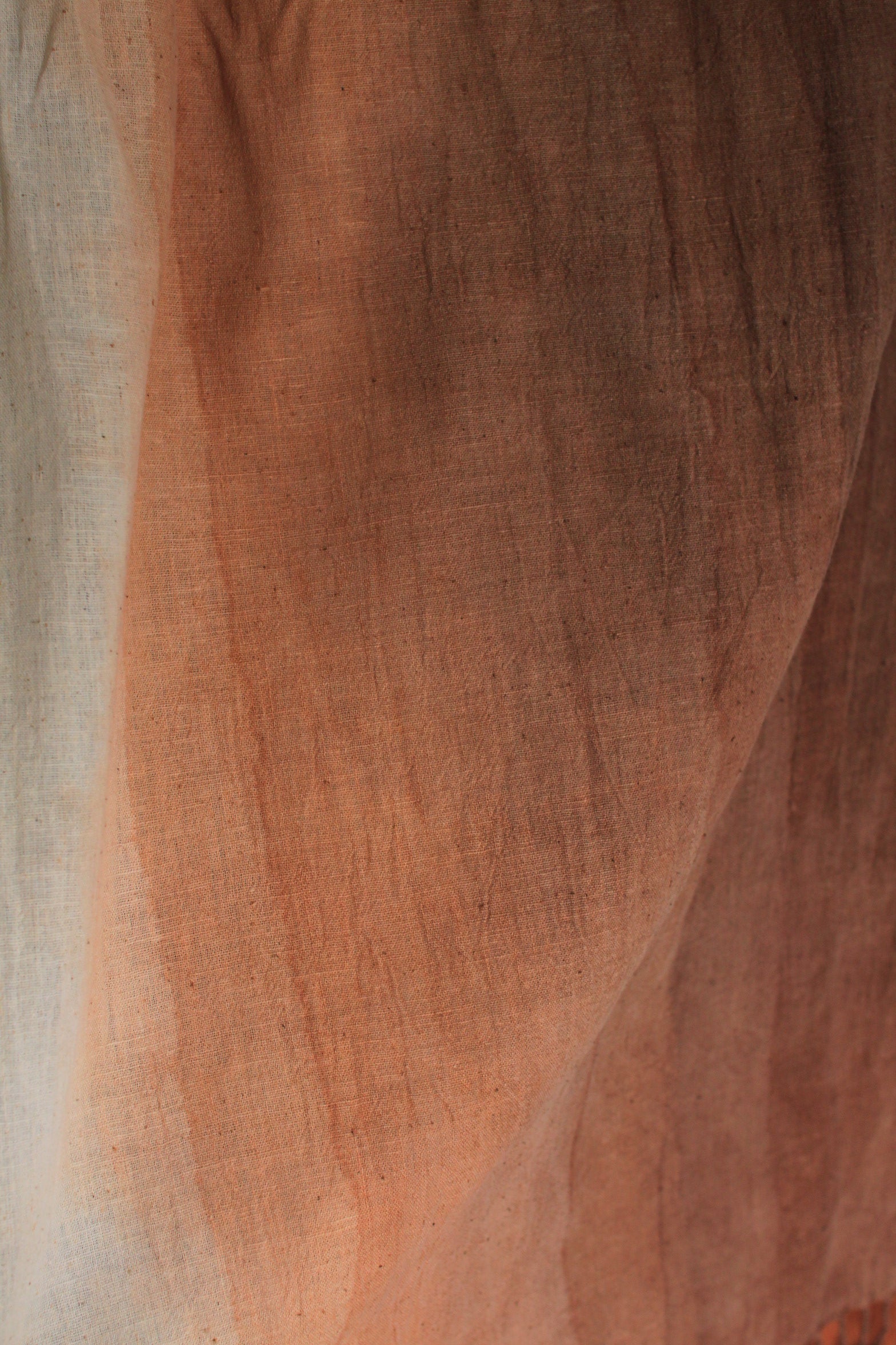 Foulard en coton biologique -dégradé bois de rose- 200x60cm