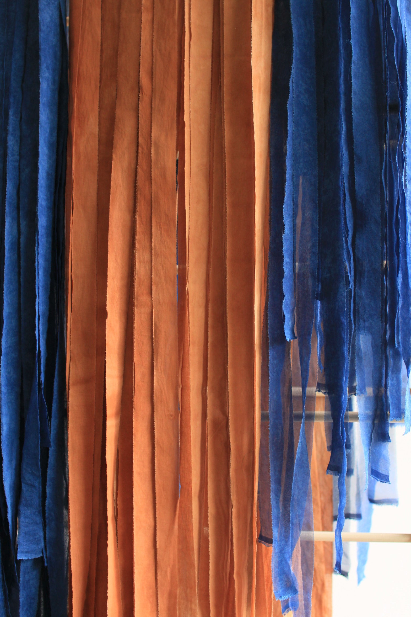 Ruban en popeline de coton - couleur "terra cotta" - largeur 3cm, longueur 2,5m