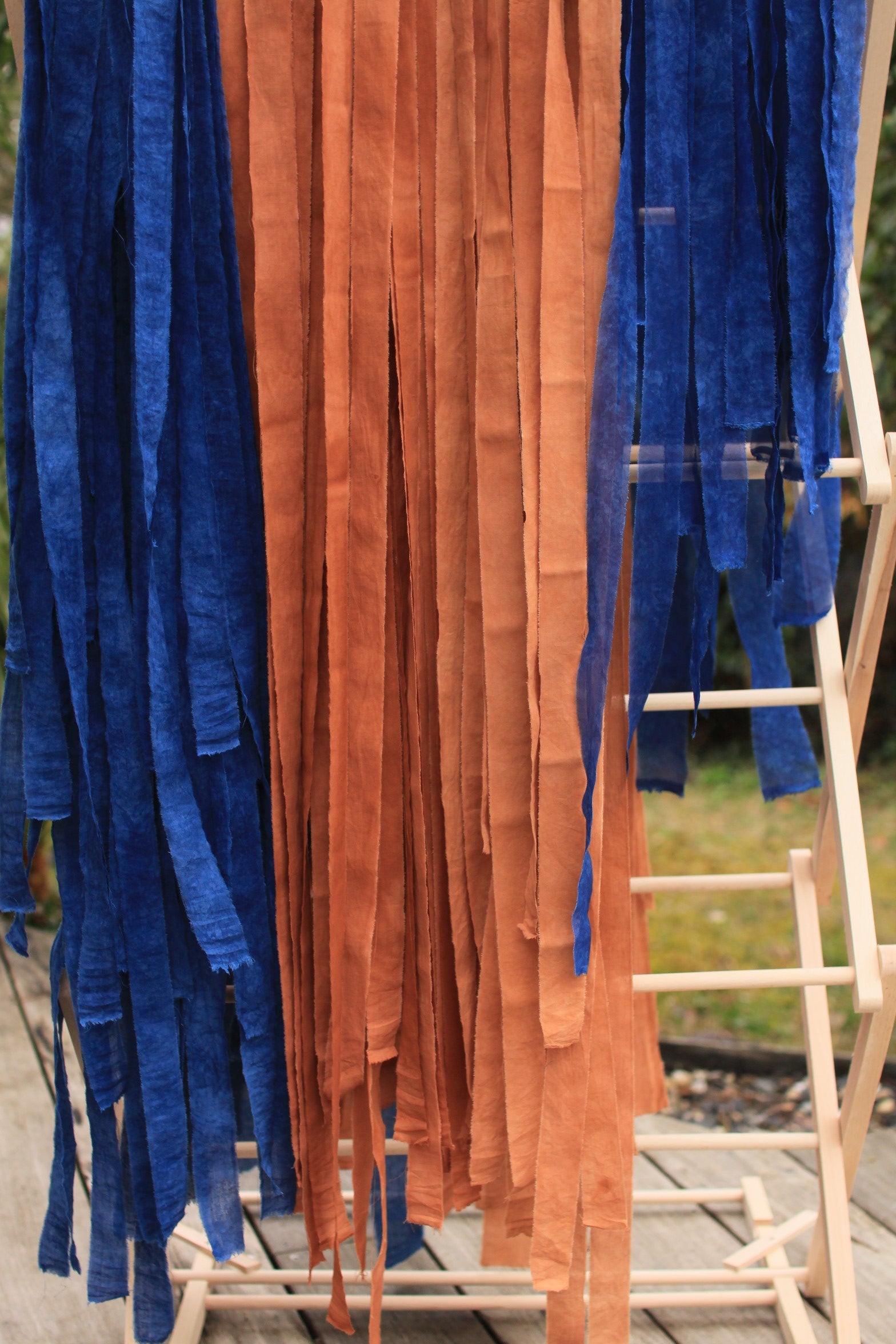 Ruban en popeline de coton - couleur "terra cotta" - largeur 5cm, longueur 2,5m