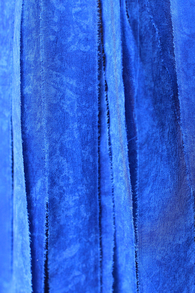 Ruban de soie ancis bleu gris bordeaux 4mm Ruban de soie ancis bleu gris bordeaux 4mm